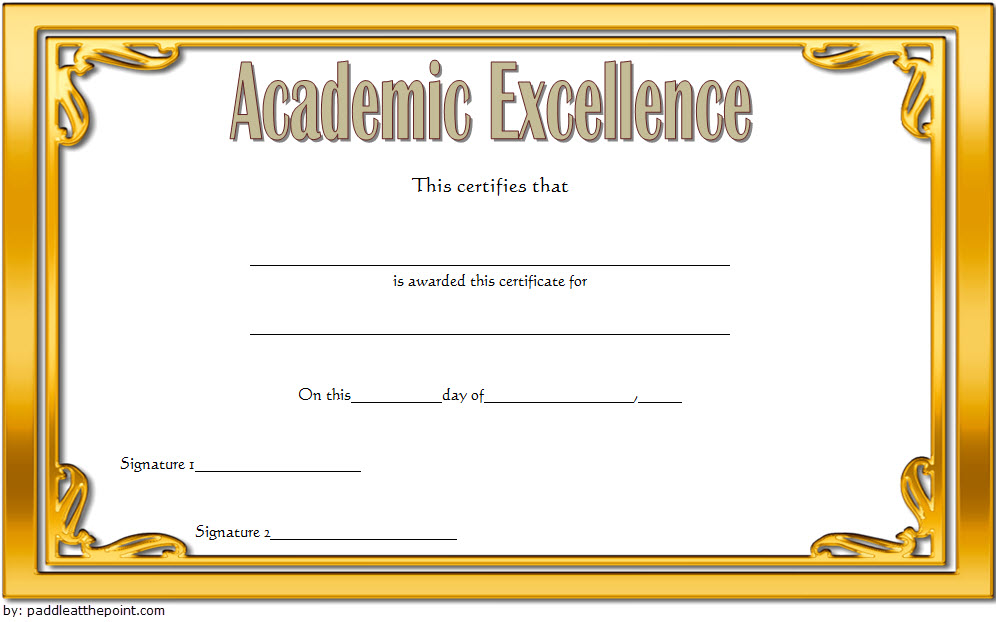 Academic Excellence Award Certificate Template Template Download On Pngtree