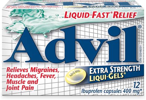 Advil Extra Strength Ibuprofen Pain Relief Liquid Gels Fast Acting