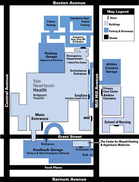 Bridgeport Hospital Map