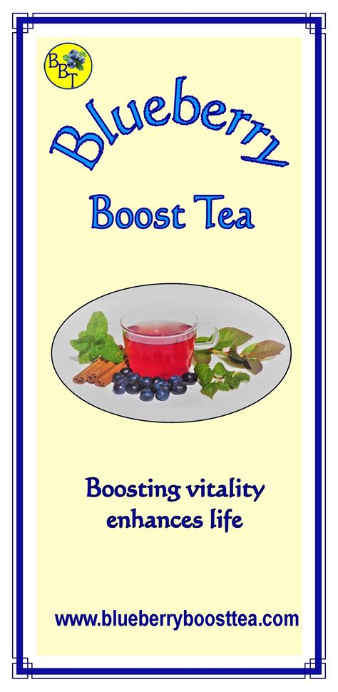 Brochure Blueberry Boost Tea