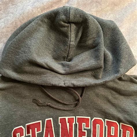 Champion Stanford Gray Hoodie Reverse Weave Gem