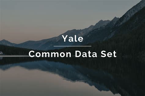 Common Data Set Yale