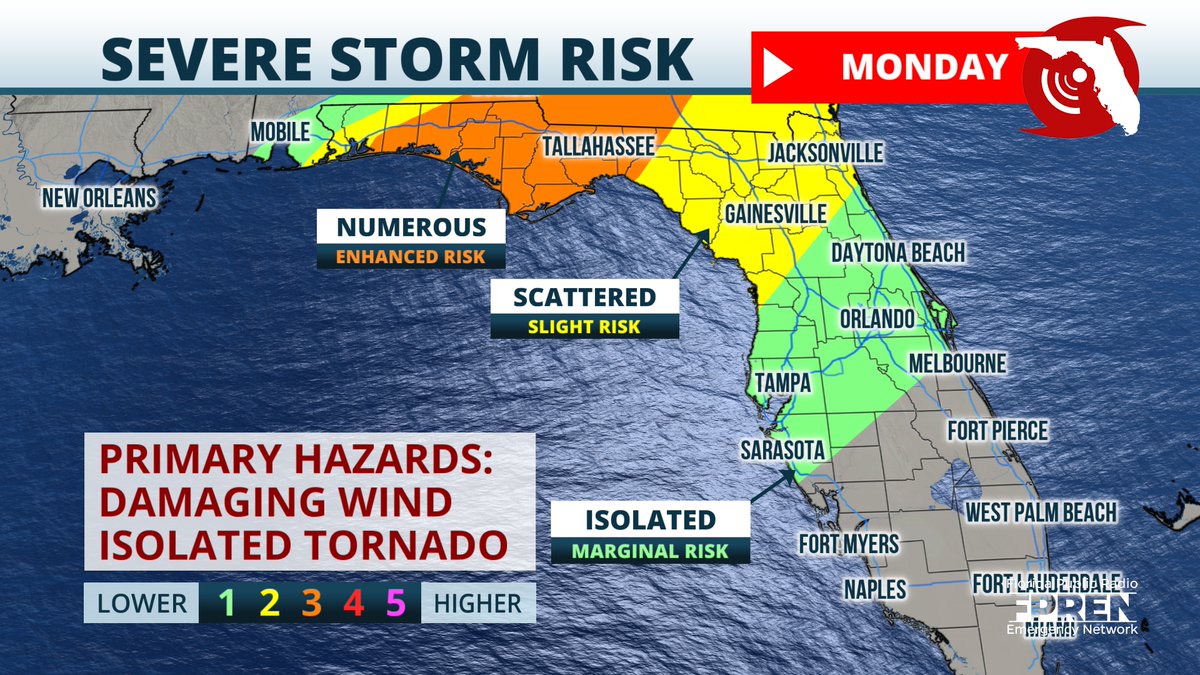 Florida Tornadoes Map: Track Storms Live