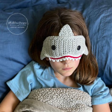 How To Crochet A Shark Sleep Mask Free Pattern Blackstone Designs