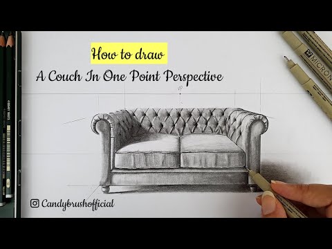 How To Draw In One Point Perspective A Village Road Scenery Youtube