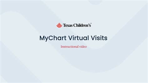 Mychart Virtual Visit Instructional Guide Youtube