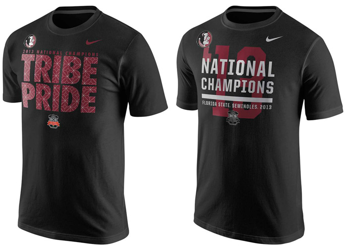 Nike Florida State Seminoles 2013 National Championship T Shirts