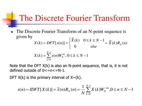 Ppt Chapter 5 The Discrete Fourier Transform Powerpoint Presentation