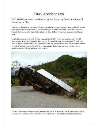 Ppt Understanding The Role Of Trucking Accident Law Firms In Fatal