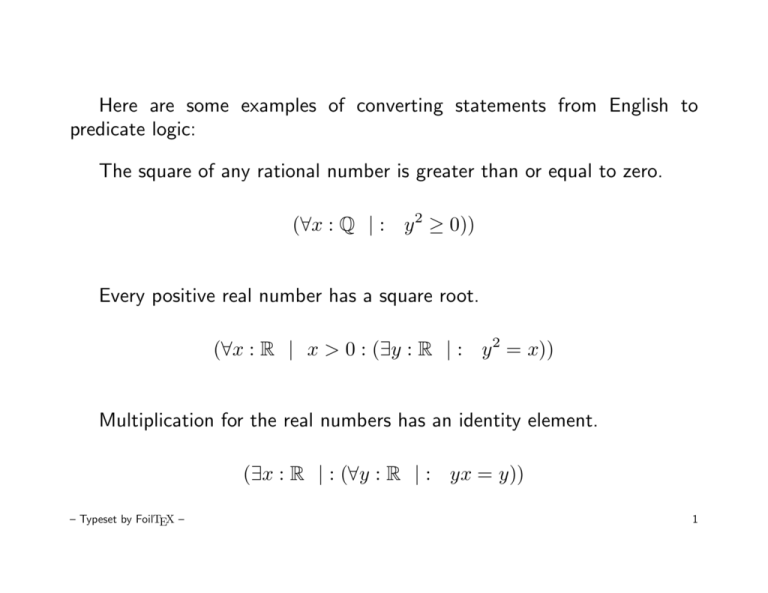 Predicate Logic To English Converter