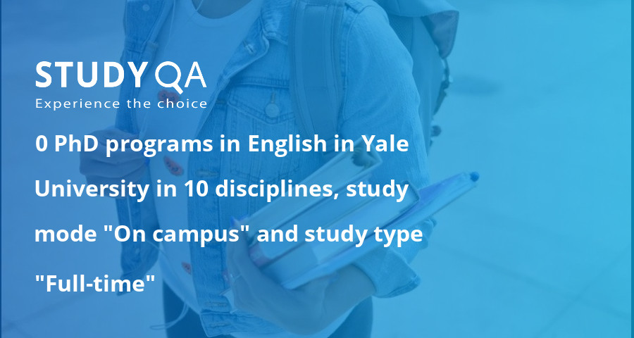 Studyqa 21 Phd Programs In English In Yale University In 10