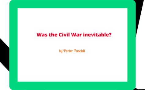 Why Was Civil War Inevitable? Expert Insights