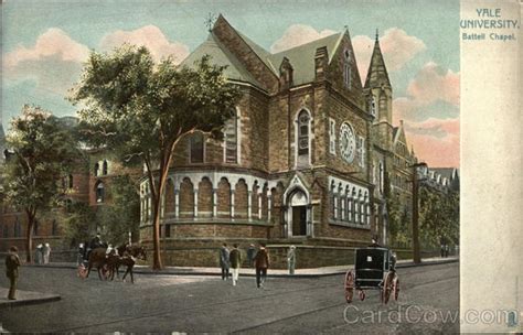 Yale University Battell Chapel New Haven Ct Postcard